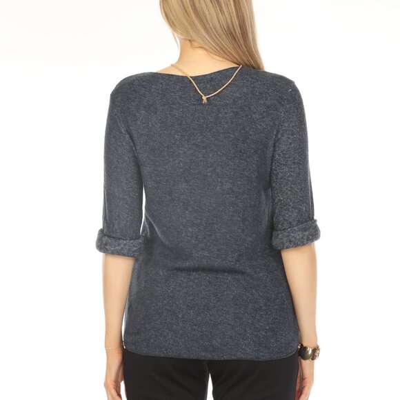 Navy Butter Soft Sleeves Top - Picture 2 of 5